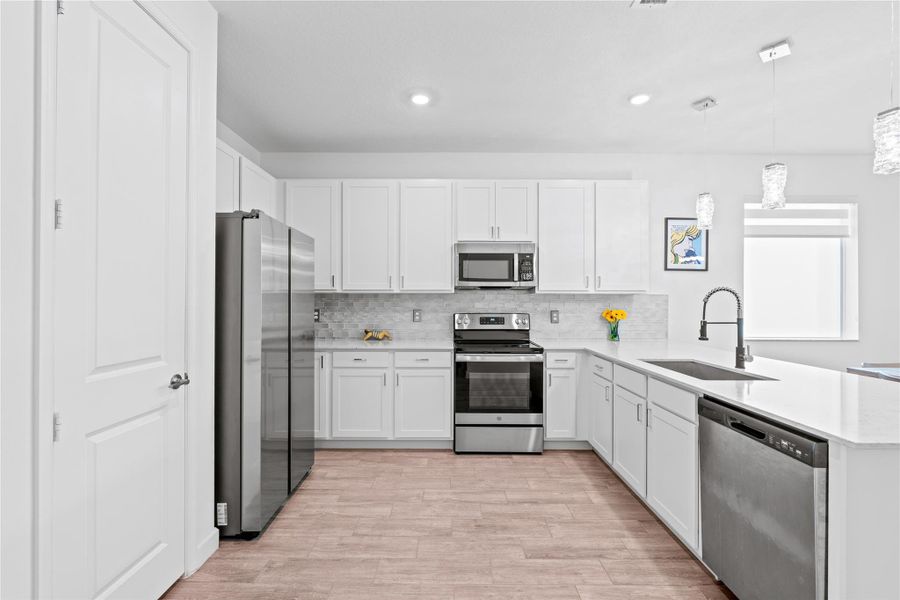 Furnished interior view inside a new home in Delray Trails: The Woods, Delray Beach (Image 6). Furnished interior view inside a new home in Delray Trails: The Woods, Delray Beach (Image 6).