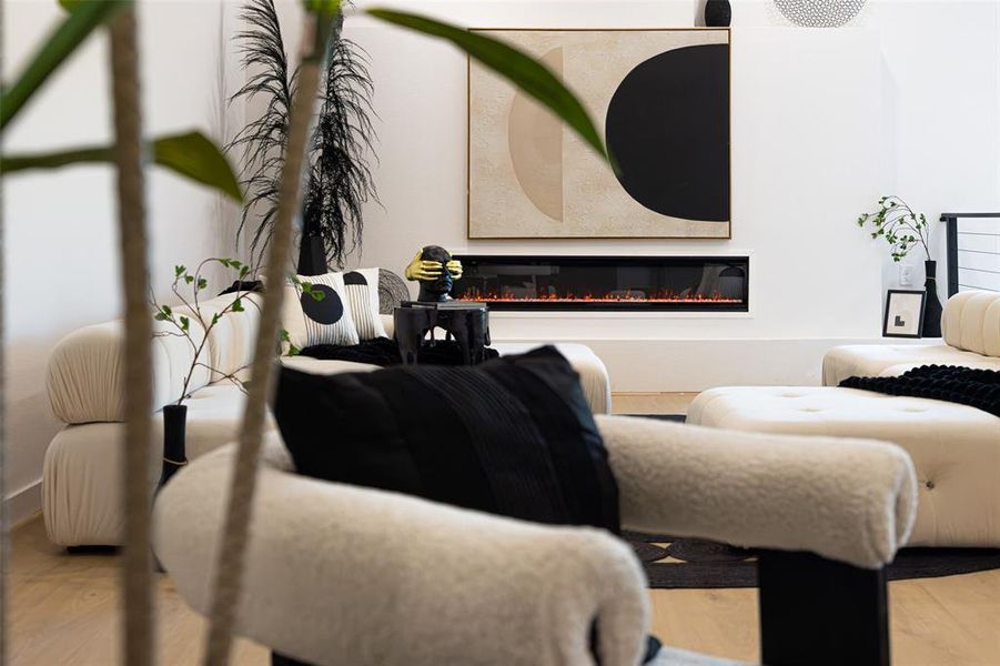 Furnished interior view inside a new home in , Dallas (Image 18).