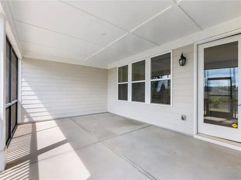 Exterior details and patio area of a home in , Hoschton (Image 4). Exterior details and patio area of a home in , Hoschton (Image 4).
