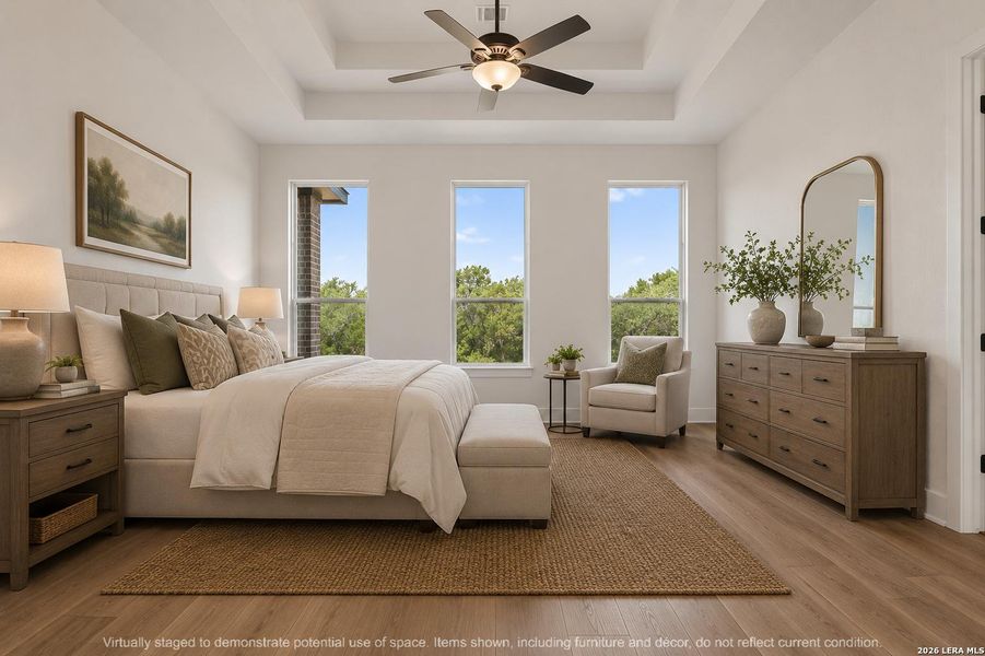 Furnished interior view inside a new home in Waldsanger, New Braunfels (Image 7).