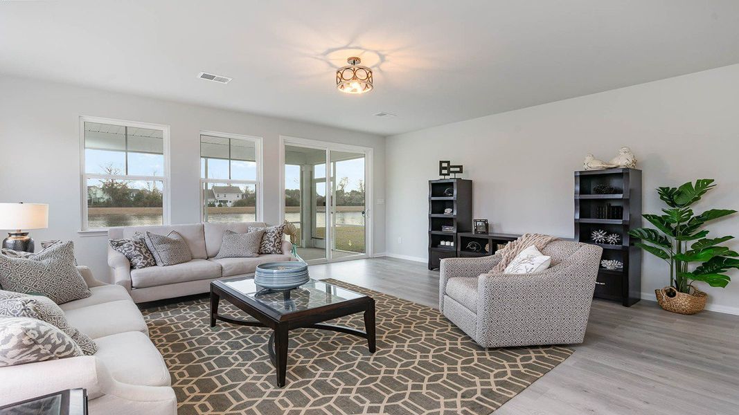 Representative furnished interior of a home built from the Tillman by D.R. Horton in The Preserve at Shaftesbury Glen, Conway (Image 8).