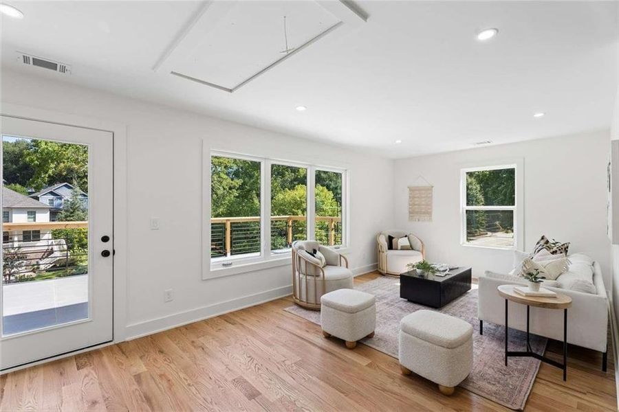 Furnished interior view inside a new home in , Atlanta (Image 19).