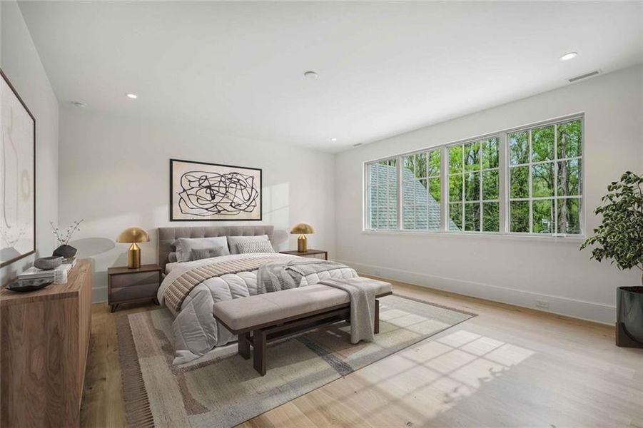 Furnished interior view inside a new home in , Atlanta (Image 24).