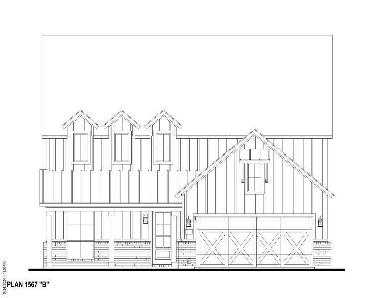 Plan 1567 Elevation B