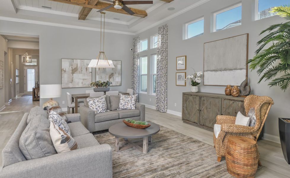 Furnished interior view inside a new home in SilverLeaf, St. Augustine (Image 26). Furnished interior view inside a new home in SilverLeaf, St. Augustine (Image 26).