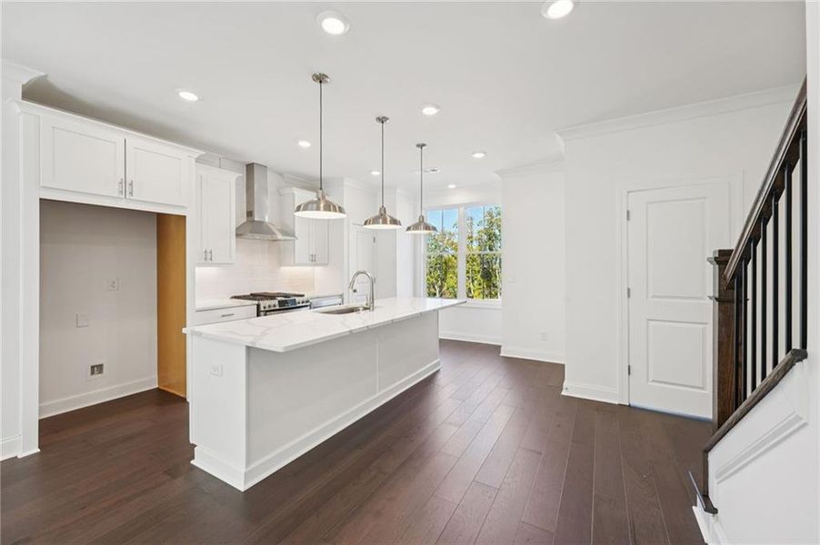 Furnished interior view inside a new home in Palisades Townhomes, Cumming (Image 6).