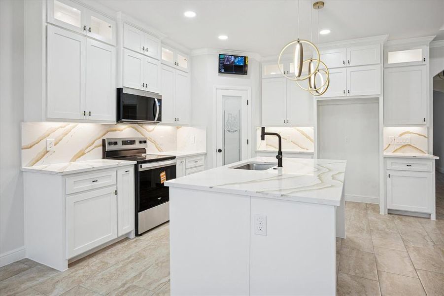 Furnished interior view inside a new home in , Trinidad (Image 8).