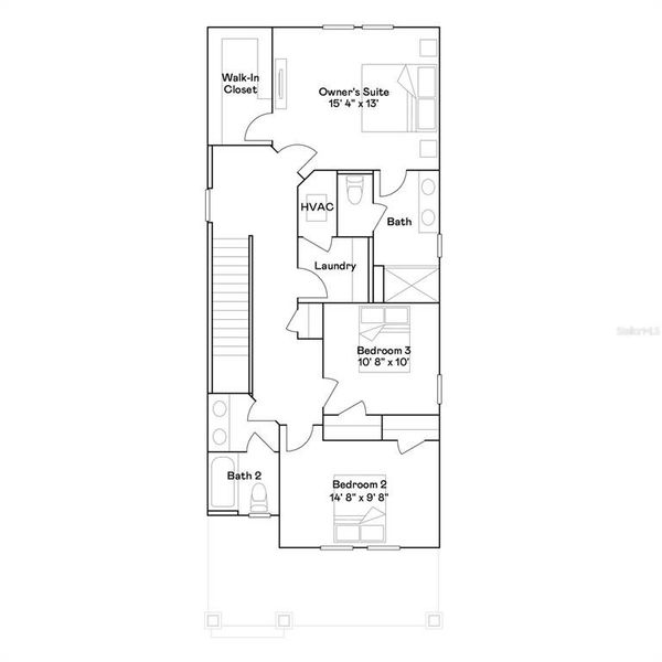 2D floor plan layout of this home in , Debary, FL (Image 3).