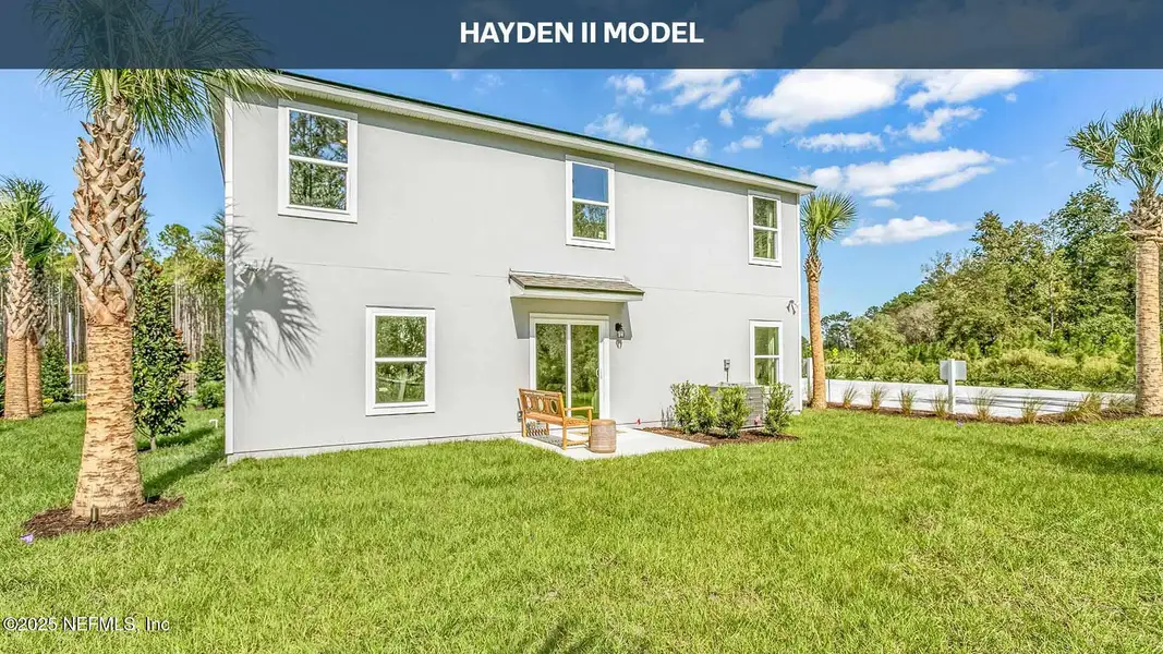 Exterior details and patio area of a home in Rookery, Green Cove Springs (Image 3).