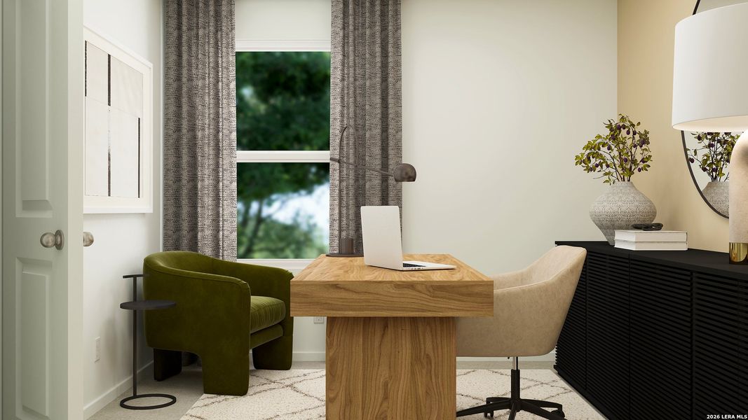 Furnished interior view inside a new home in Kyndwood, New Braunfels (Image 16).