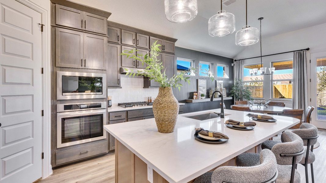 Representative furnished interior of a home built from the Palm by DRB Homes in Oaks at San Gabriel, Georgetown (Image 12).