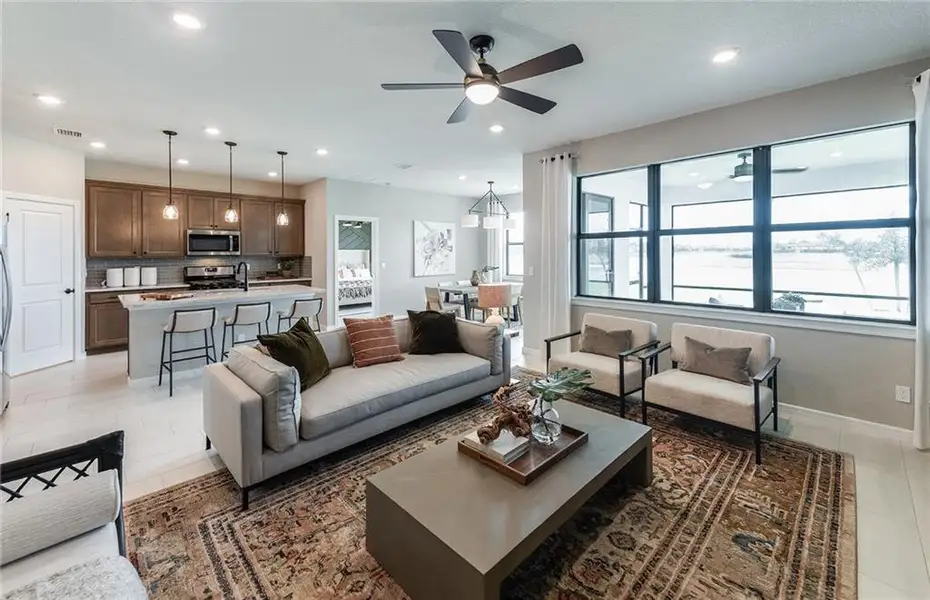 Furnished interior view inside a new home in Everhour, Newnan (Image 8).