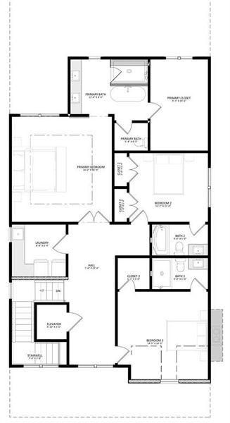 2D floor plan layout of this home in , Milton, GA (Image 3).