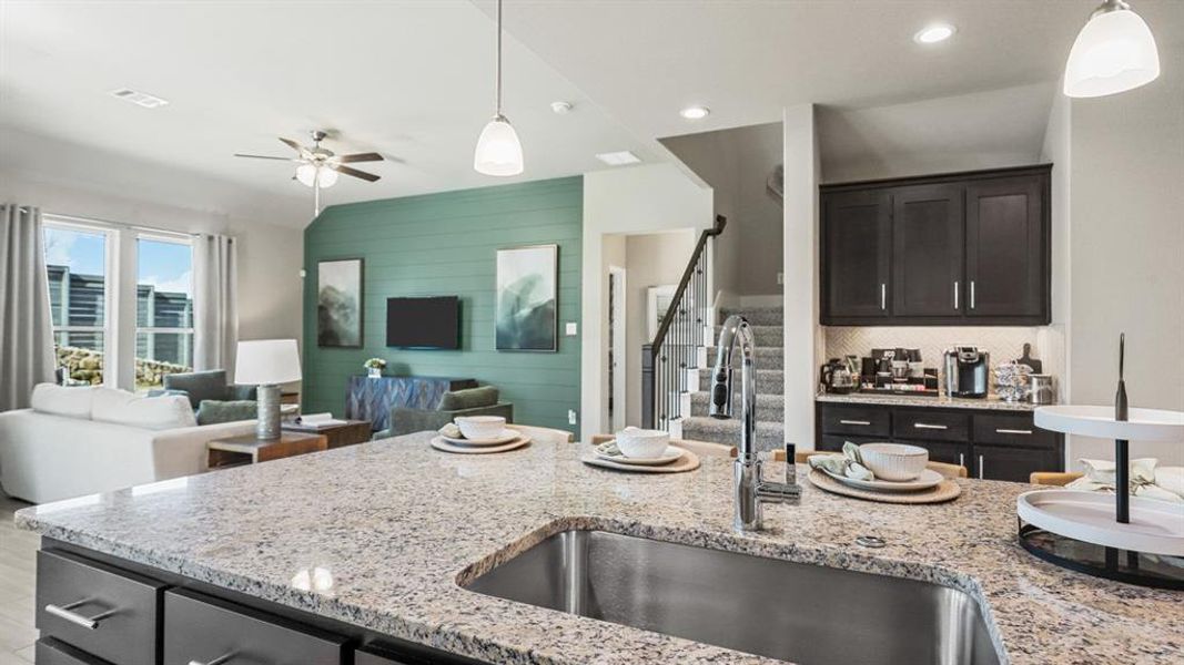 Furnished interior view inside a new home in Treeline, Justin (Image 27).