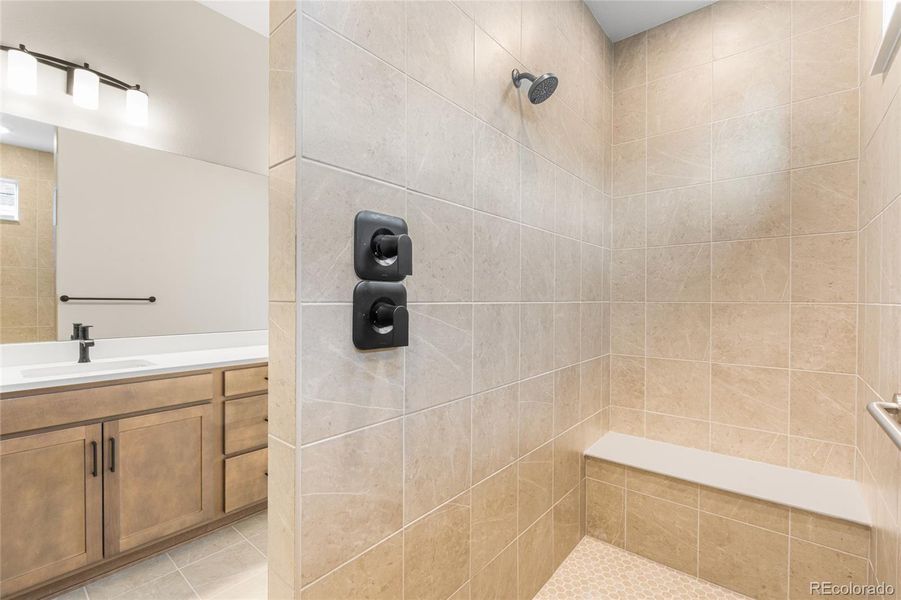 Furnished interior view inside a new home in Hilltop at Inspiration, Aurora (Image 13).