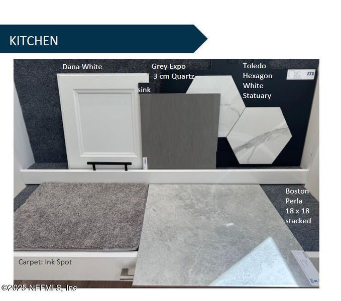 Sample of building materials used in homes in The Preserve at Bannon Lakes, St. Augustine (Image 9).