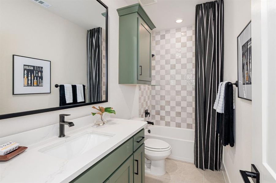 Furnished interior view inside a new home in East Village - Classic Series, Frisco (Image 25).