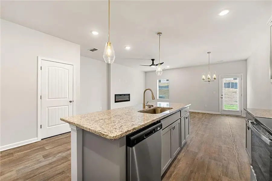 Furnished interior view inside a new home in The Grove At Mundy Mill, Gainesville (Image 4). Furnished interior view inside a new home in The Grove At Mundy Mill, Gainesville (Image 4).