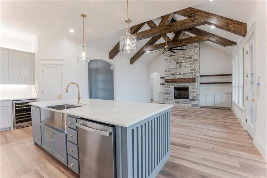 Furnished interior view inside a new home in , Granbury (Image 11). Furnished interior view inside a new home in , Granbury (Image 11).