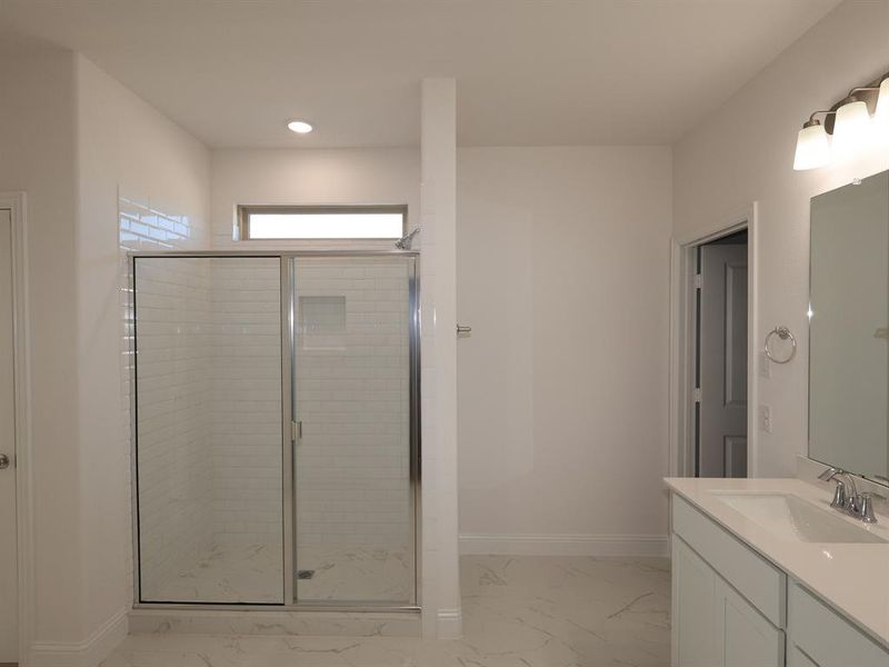 Furnished interior view inside a new home in Lily Creek at Sutton Fields, Aubrey (Image 6). Furnished interior view inside a new home in Lily Creek at Sutton Fields, Aubrey (Image 6).