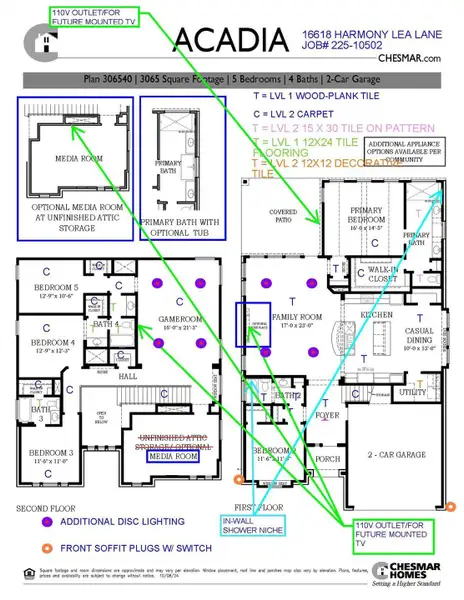2D floor plan layout of this home in Jubilee, Hockley, TX (Image 4).