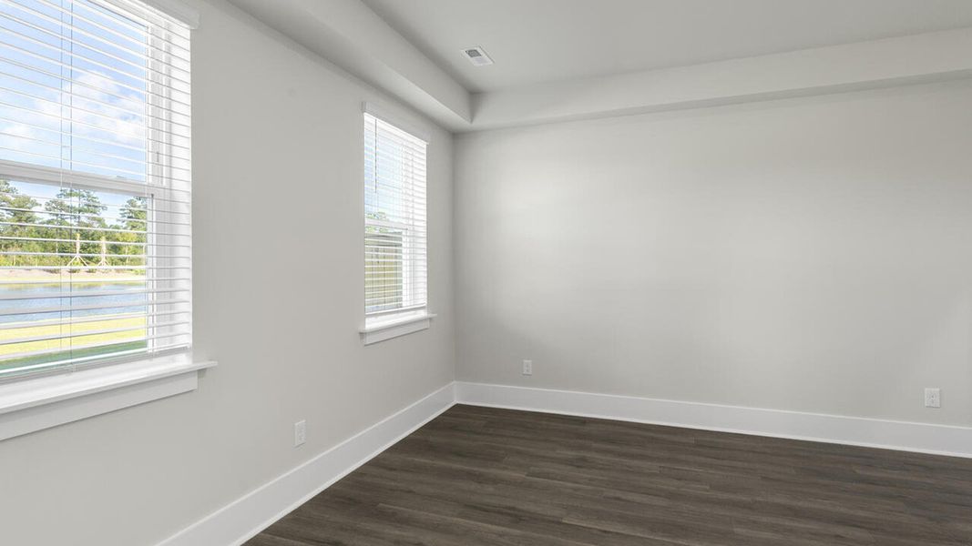 Spacious, unfurnished interior of a new home in The Palms at Indigo Preserve Townhomes, Leland (Image 21). Spacious, unfurnished interior of a new home in The Palms at Indigo Preserve Townhomes, Leland (Image 21).