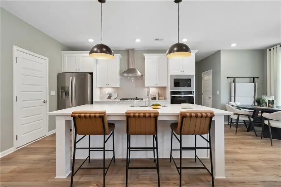 Furnished interior view inside a new home in Westwind Estates, Hampton (Image 46).