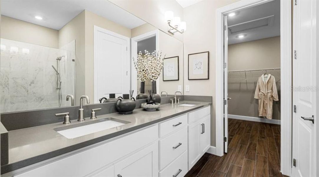 Furnished interior view inside a new home in Esplanade at Westview, Kissimmee (Image 12).