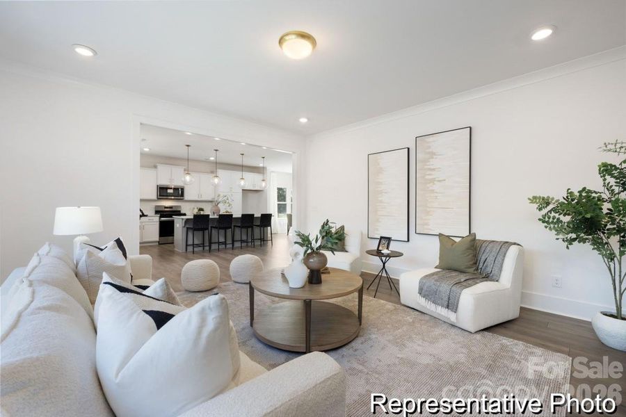 Furnished interior view inside a new home in Whispering Hills, Locust (Image 11).