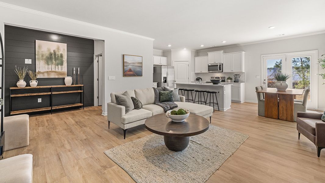 Representative furnished interior of a home built from the Sudbury by D.R. Horton in Pointe Park, Union City (Image 15).
