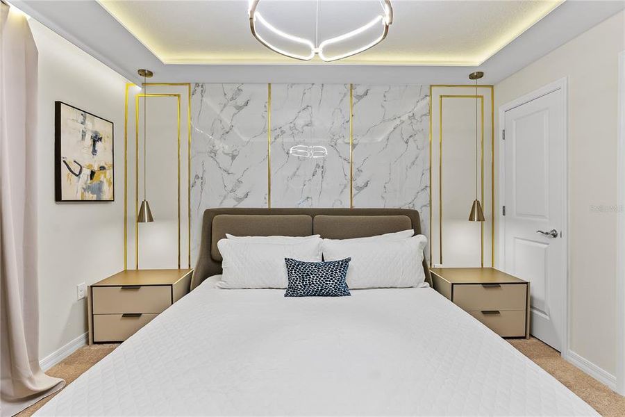 Furnished interior view inside a new home in , Clermont (Image 42). Furnished interior view inside a new home in , Clermont (Image 42).