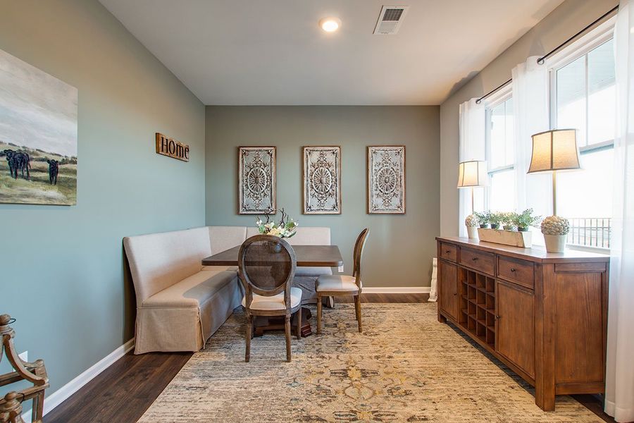 Representative furnished interior of a home built from the SALEM by D.R. Horton in The Parks, White House (Image 5).