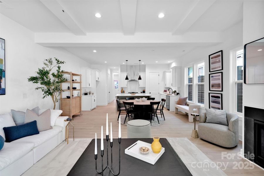 Furnished interior view inside a new home in , Charlotte (Image 12).
