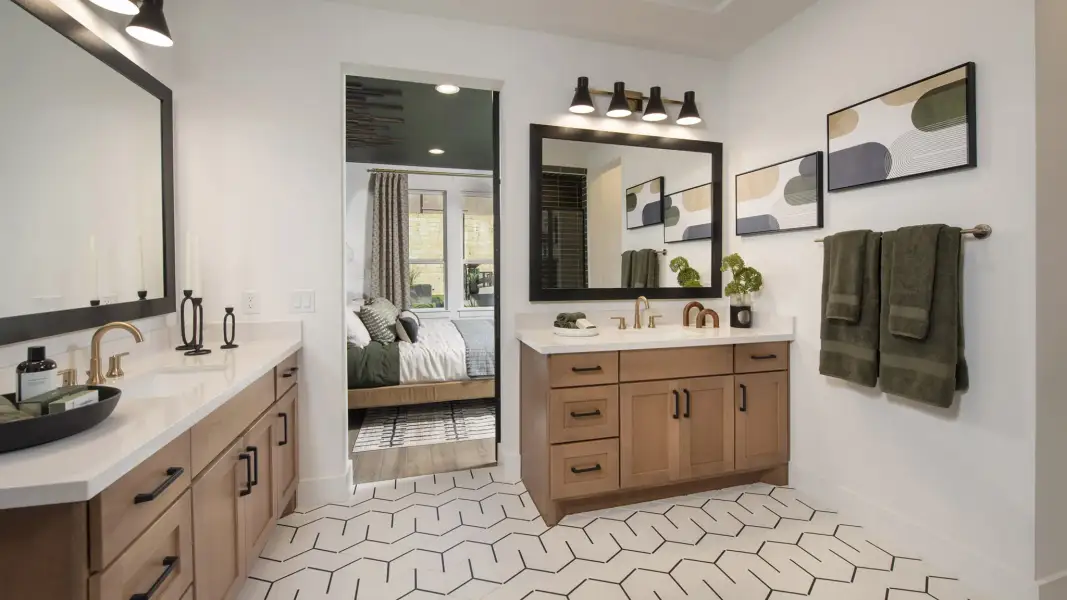 Furnished interior view inside a new home in Easton Park, Austin (Image 6).