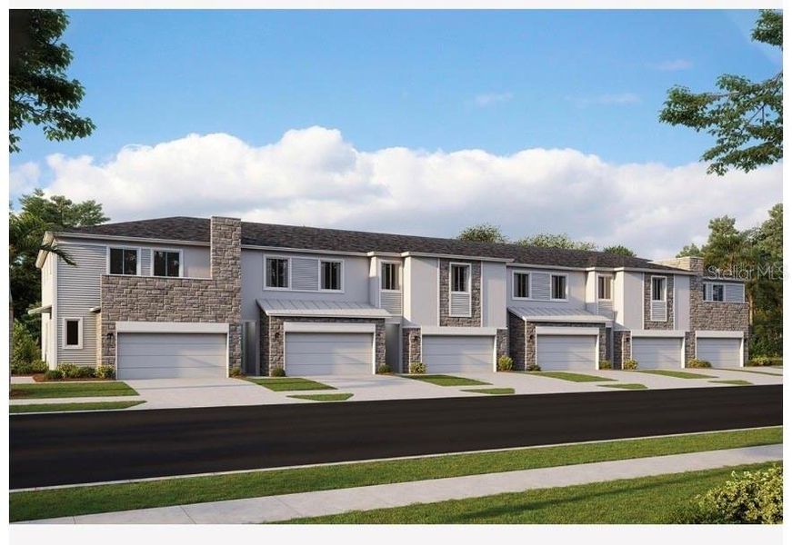 Front exterior of a new home in , Davenport, FL, highlighting curb appeal (Image 1). Front exterior of a new home in , Davenport, FL, highlighting curb appeal (Image 1).