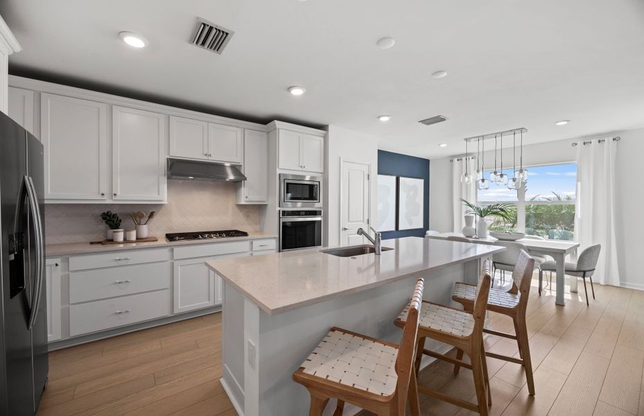 Kitchen with ample storage