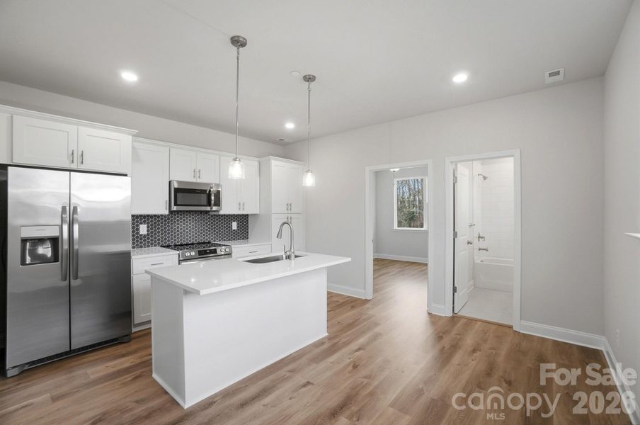 Furnished interior view inside a new home in , Charlotte (Image 17). Furnished interior view inside a new home in , Charlotte (Image 17).