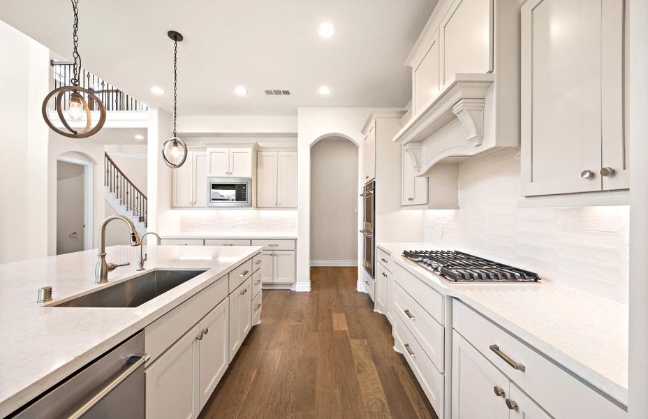 Furnished interior view inside a new home in Bridgeland 60′, Cypress (Image 7). Furnished interior view inside a new home in Bridgeland 60′, Cypress (Image 7).