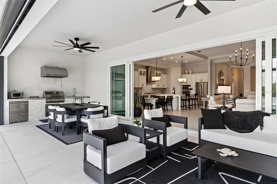 Furnished interior view inside a new home in , Venice (Image 8).