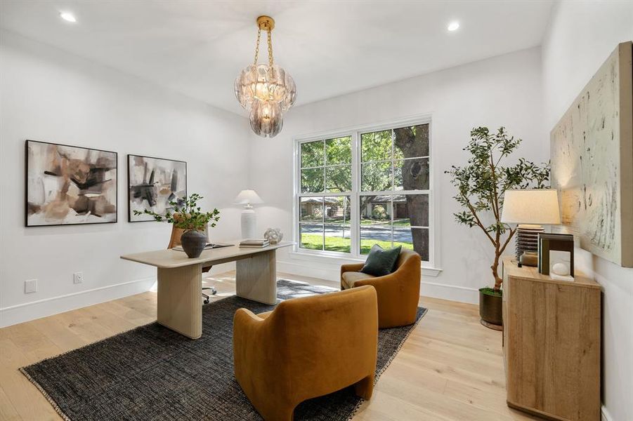 Furnished interior view inside a new home in , Dallas (Image 8). Furnished interior view inside a new home in , Dallas (Image 8).