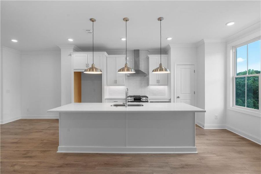 Furnished interior view inside a new home in , Buford (Image 6).