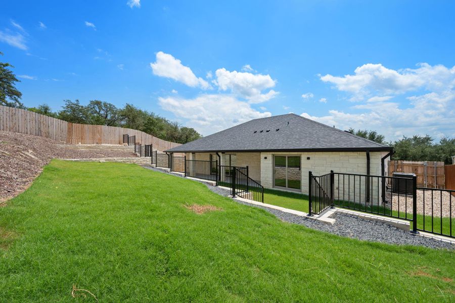 Exterior details and patio area of a home in , Burnet (Image 30).