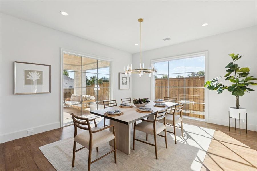 Furnished interior view inside a new home in , Dallas (Image 8). Furnished interior view inside a new home in , Dallas (Image 8).