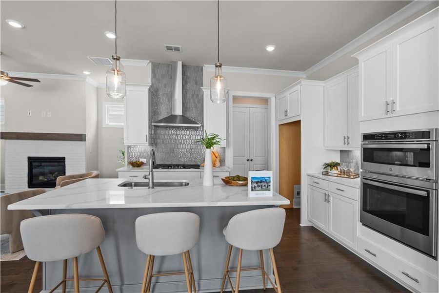 Furnished interior view inside a new home in Aberdeen, Hoschton (Image 10).
