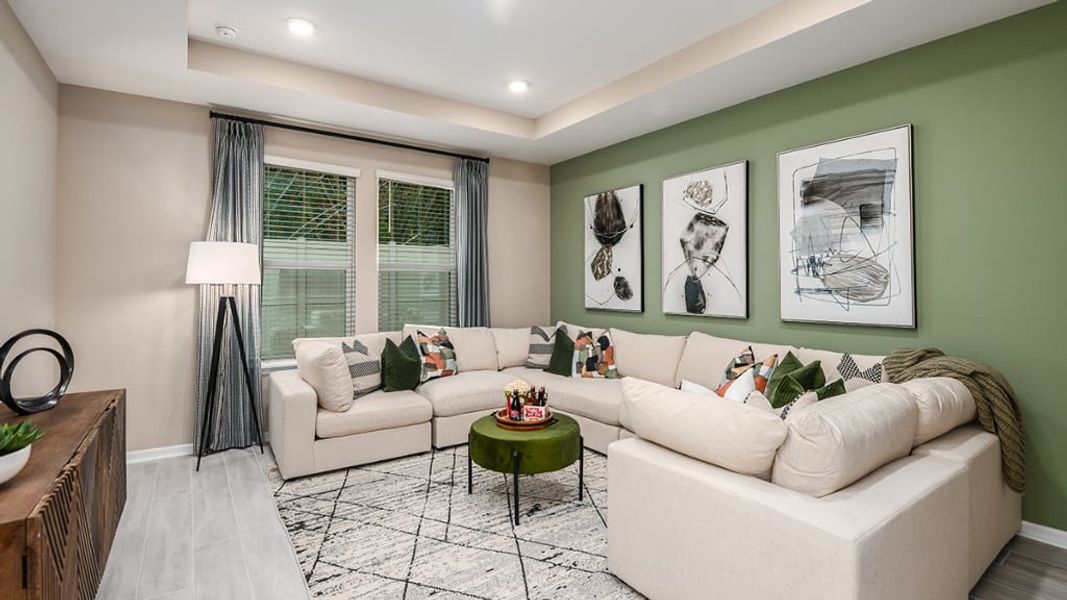 Furnished interior view inside a new home in Headwaters at Lofton Creek, Yulee (Image 22).