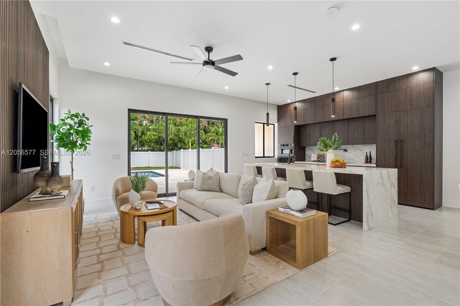 Furnished interior view inside a new home in , Fort Lauderdale (Image 25). Furnished interior view inside a new home in , Fort Lauderdale (Image 25).