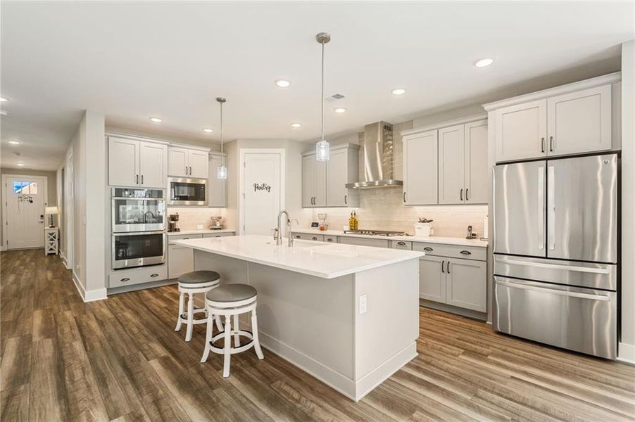 Furnished interior view inside a new home in Crescent Pointe at Great Sky, Canton (Image 9).