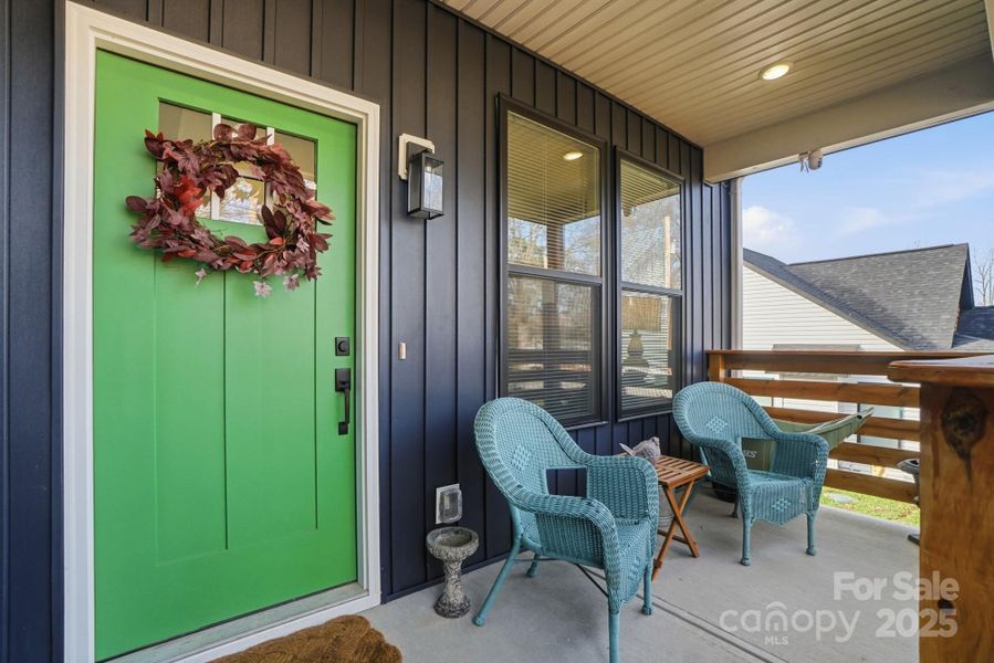 Covered front porch Covered front porch