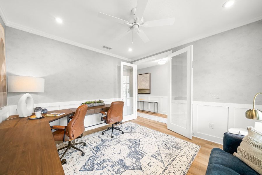 Representative furnished interior of a home built from the Ivy by Fischer Homes in Twin Lakes, Hoschton (Image 7).
