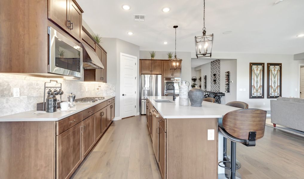 Kitchen overlooking great room